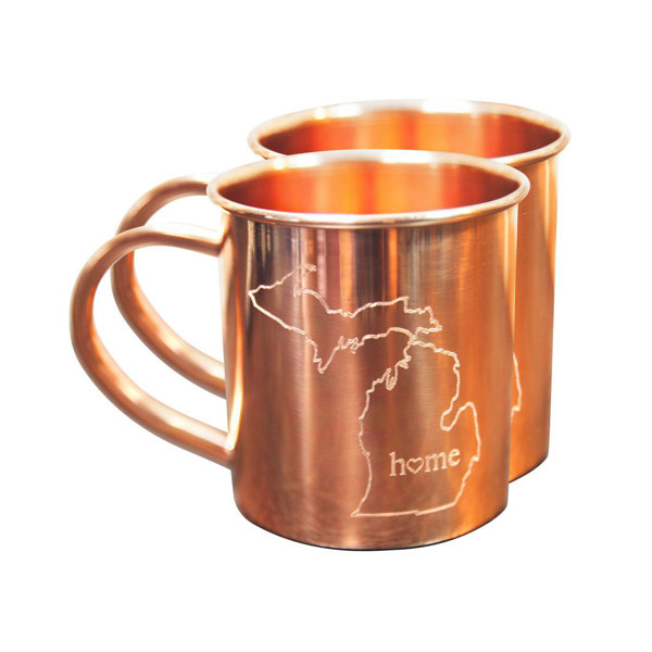 Alchemade 100 Pure Hammered Copper Mug Michigan Home Copper Mugs